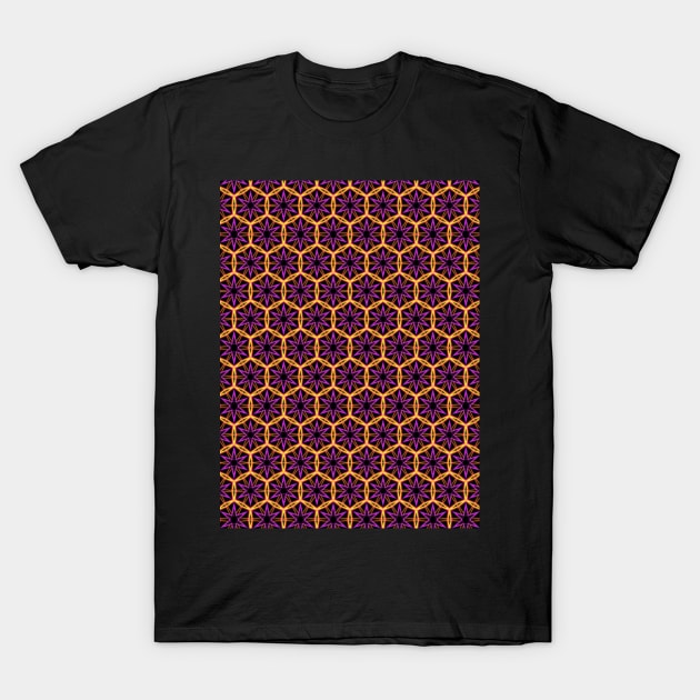 Honeycomb with Stars T-Shirt by Amanda1775